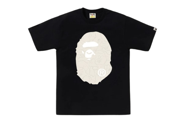 LINE CAMO BIG APE HEAD TEE
